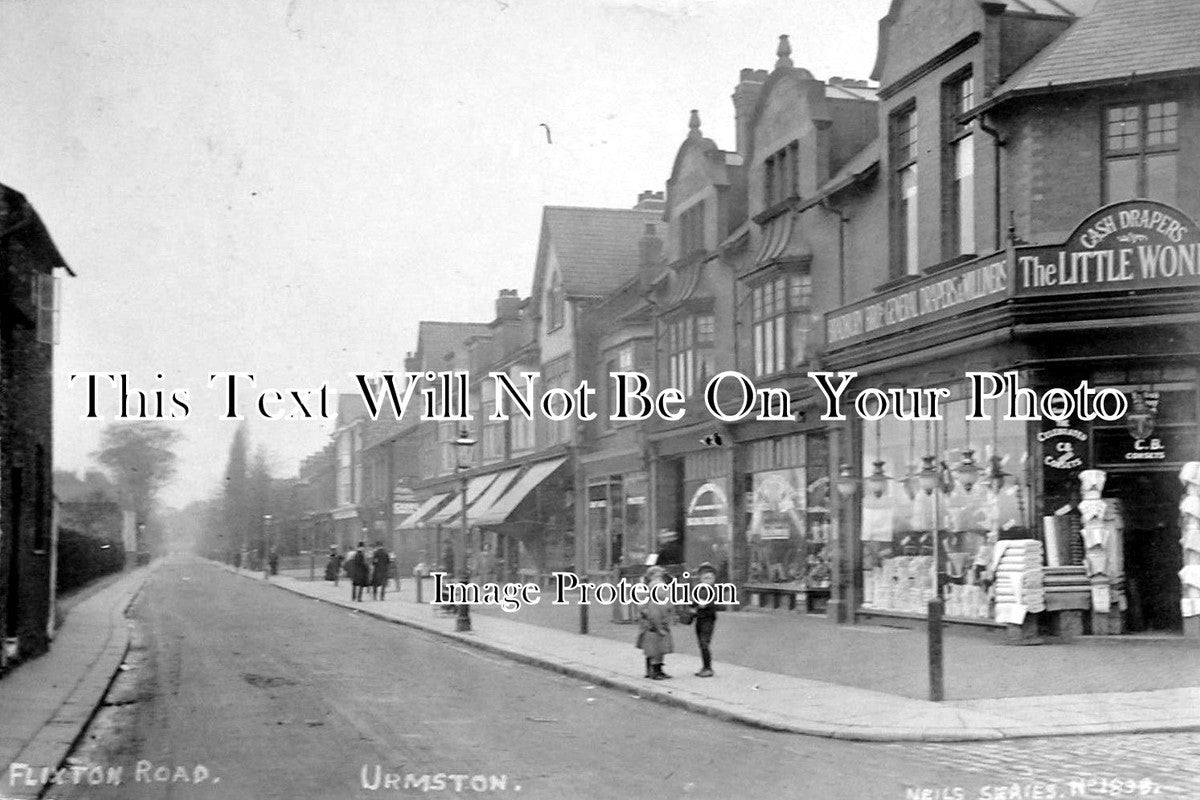 LA 1442 - Flixton Road, Urmston, Manchester, Lancashire c1909