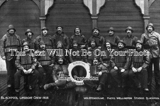 LA 149 - Lifeboat Crew, Blackpool, Lancashire 1908