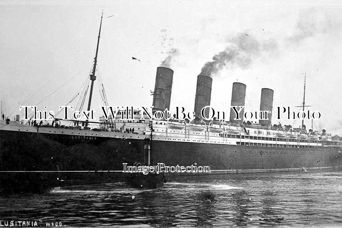 LA 15 - The Lucitania Liner At Liverpool, Lancashire 1909