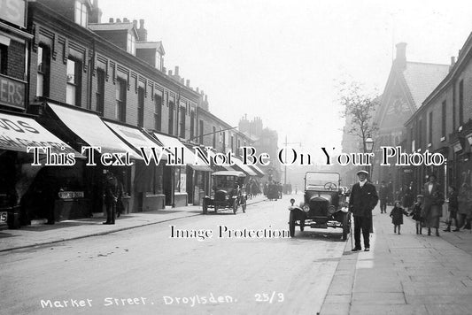 LA 1519 - Market Street, Droylsden, Lancashire c1926