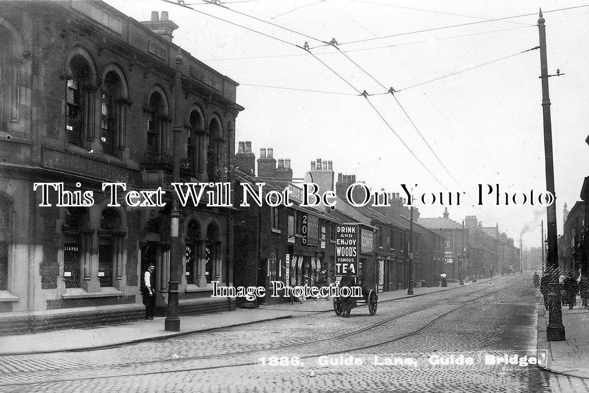 LA 1522 - Guide Lane, Guide Bridge, Audenshaw, Lancashire c1913 – JB ...