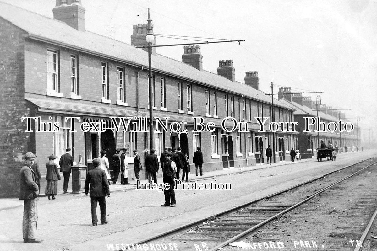 LA 1529 - Westinghouse Road, Trafford Park, Manchester, Lancashire c1905