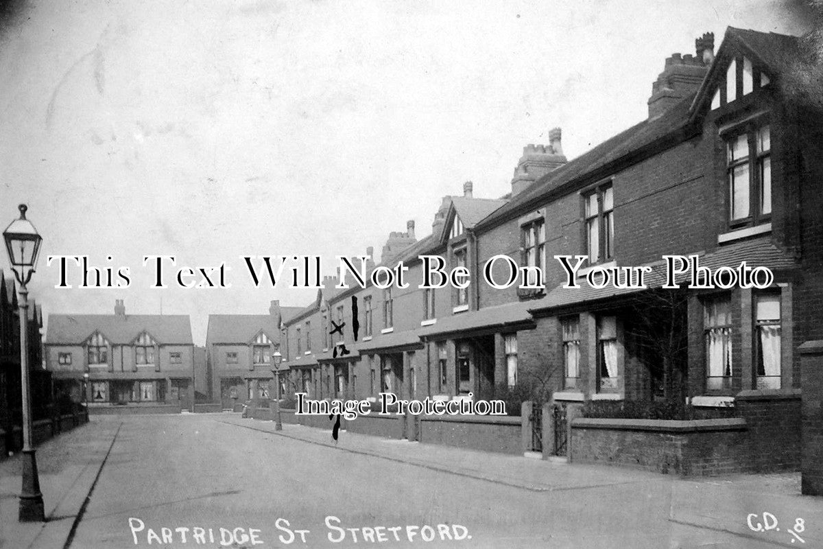 LA 1555 - Partridge Street, Stretford, Manchester, Lancashire c1911