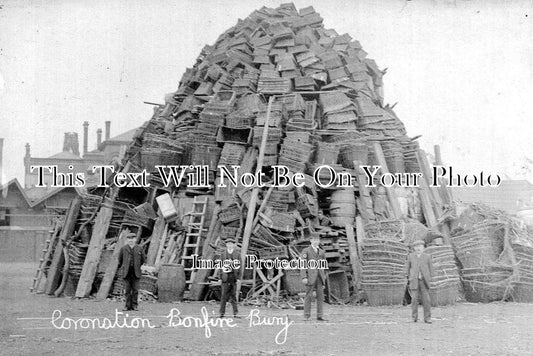 LA 1556 - Bury Coronation Bonfire, Lancashire