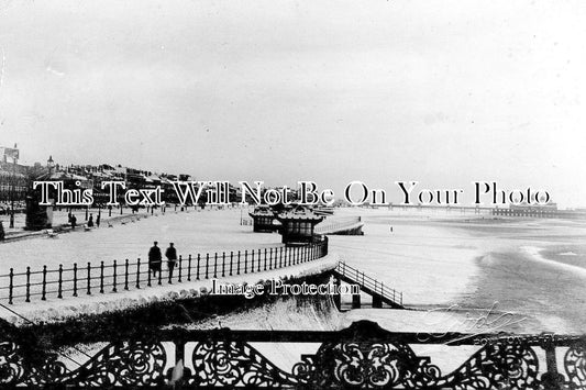 LA 1627 - Snow On The Promenade, Blackpool, Lancashire c1906