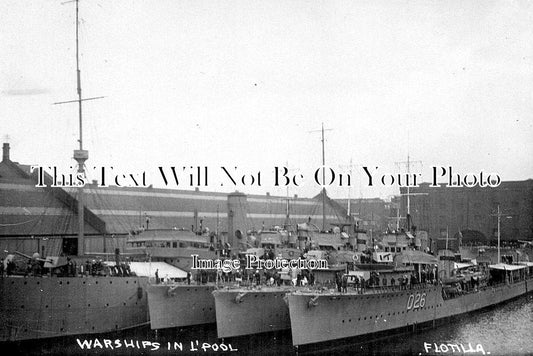 LA 1638 - Warships In Dock, Liverpool, Lancashire