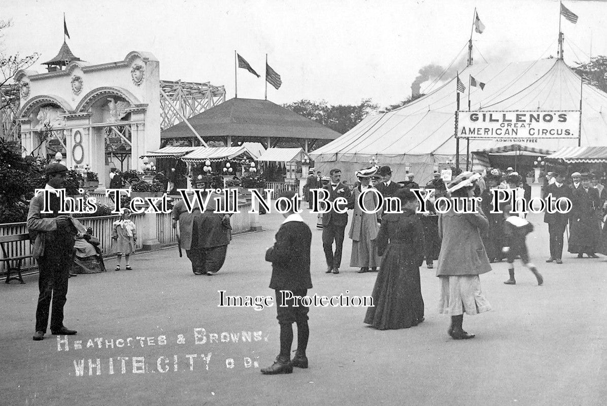 LA 1662 - White City Circus & Amusements, Manchester, Lancashire c1907