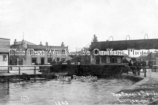 LA 1668 - The Canal & Bridge At Litherland, Merseyside, Lancashire