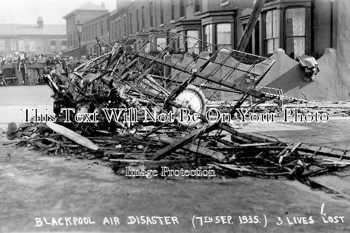 LA 1675 - Blackpool Air Disaster, Wreckage, Airplane, Lancashire 7.9.35