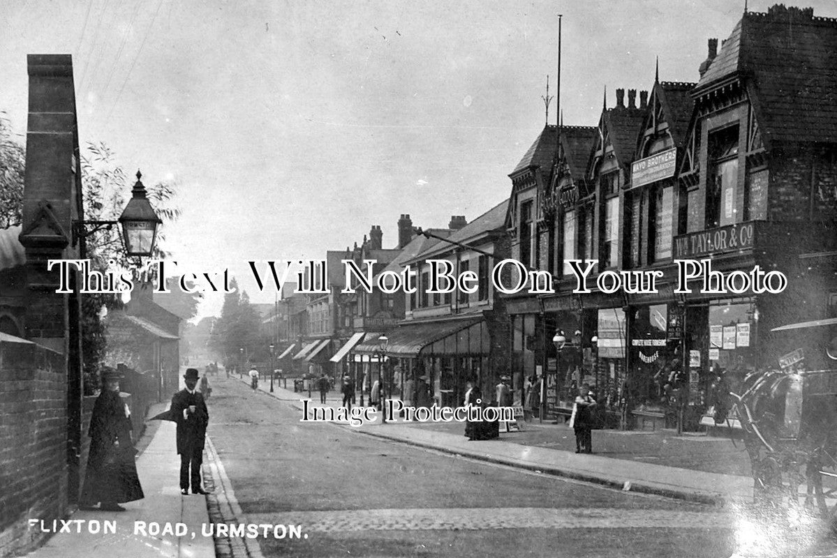 LA 1691 - Flixton Road, Urmston, Manchester, Lancashire c1910