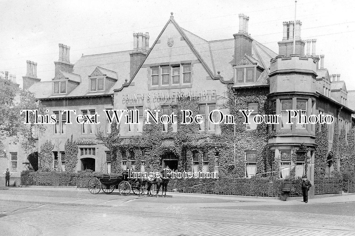 LA 1709 - County & Commercial Hotel, Lytham St Annes, Lancashire c1905