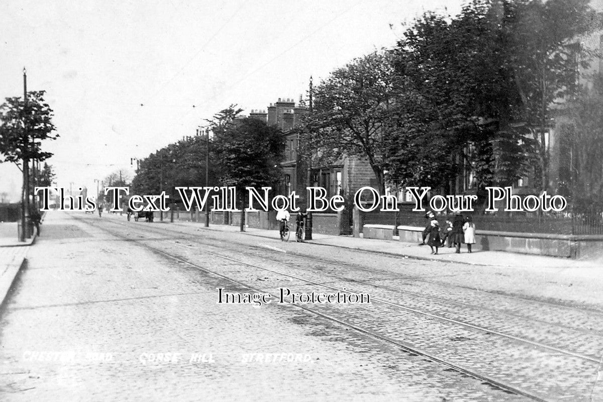 LA 1719 - Chester Road, Gorse Hill, Stretford, Manchester, Lancashire c1907