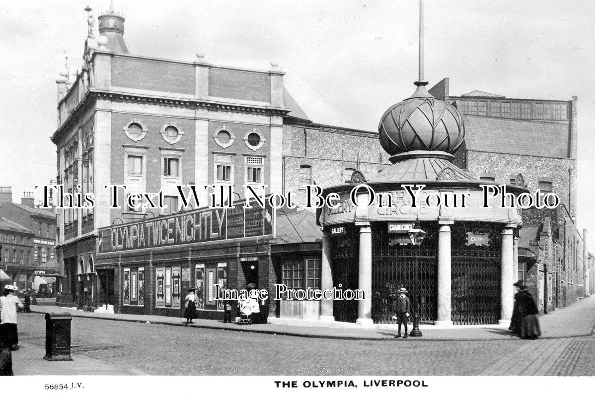 LA 1721 - Olympia Circus, Theatre, Liverpool, Lancashire c1914