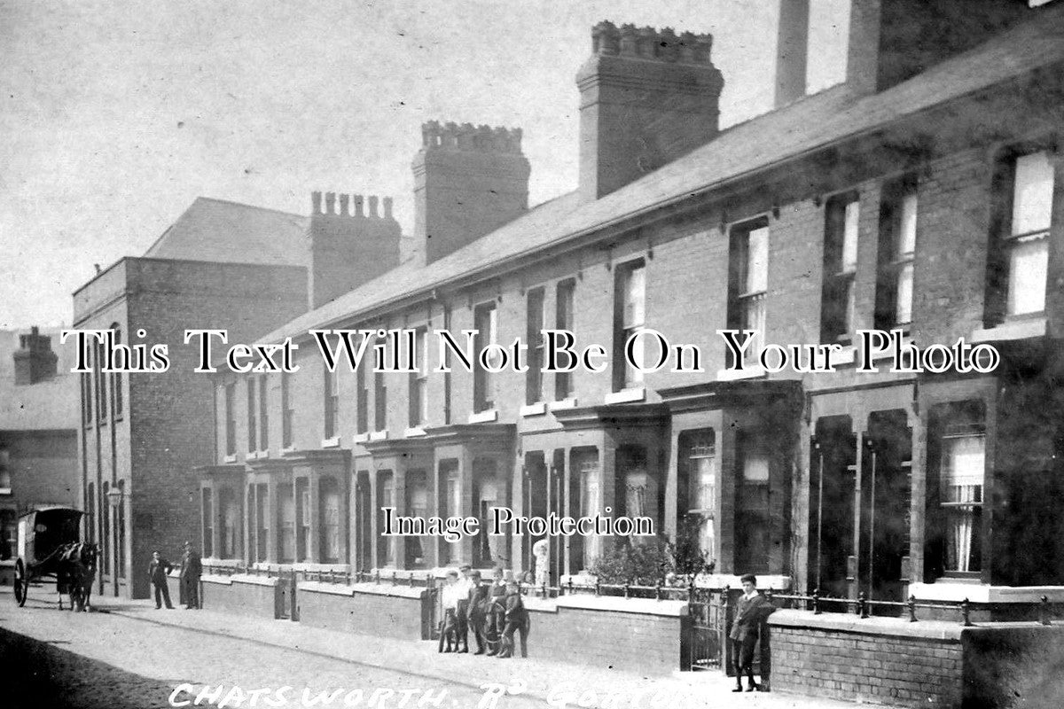 LA 1743 - Chatsworth Road, Gorton, Manchester, Lancashire c1905