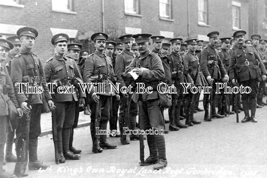 LA 1791 - Kings Own Royal Lancaster Regiment At Tonbridge, Lancashire 1915