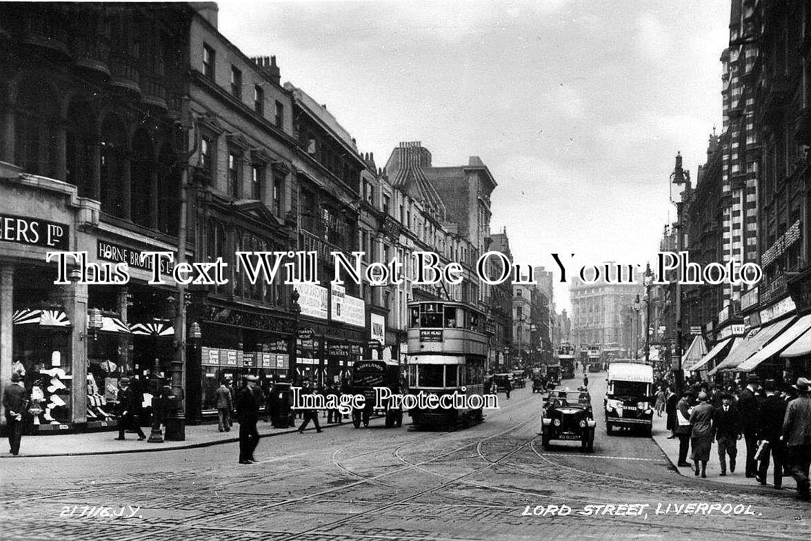 LA 18 - Lord Street, Liverpool, Lancashire c1939