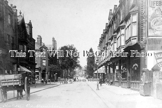 LA 1802 - Station Road, Urmston, Manchester, Lancashire c1904