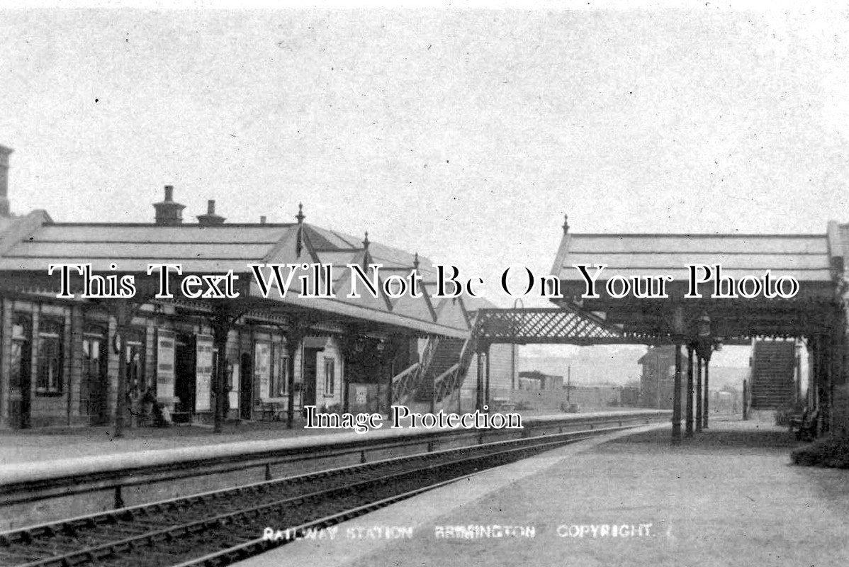 LA 1821 - Brinington Railway Station, Lancashire c1910