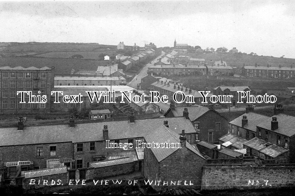 Withnell LA 1833 - Birds Eye View Of Withnell, Lancashire – JB Archive