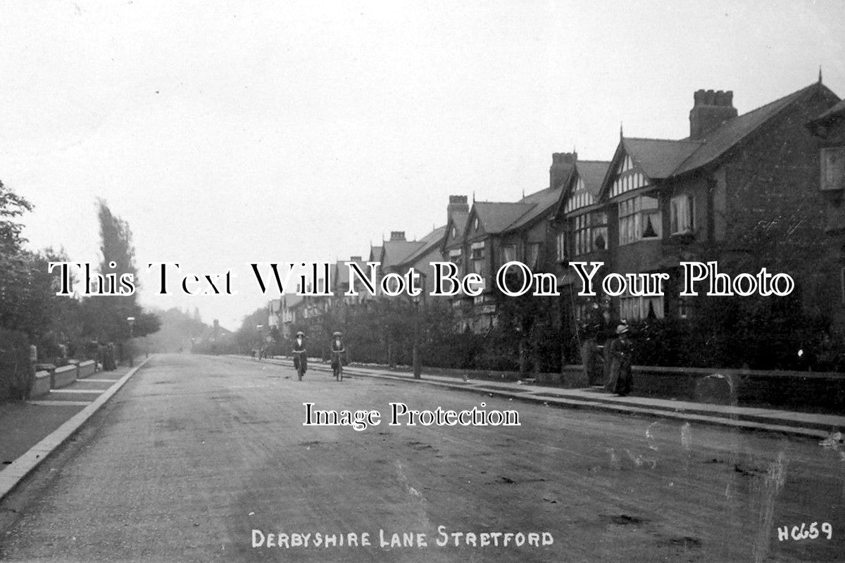 LA 1860 - Derbyshire Lane, Stretford, Manchester, Lancashire c1921