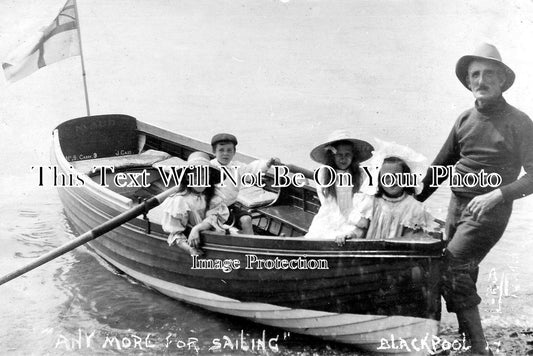 LA 1871 - Blackpool Sailing Boat, Lancashire