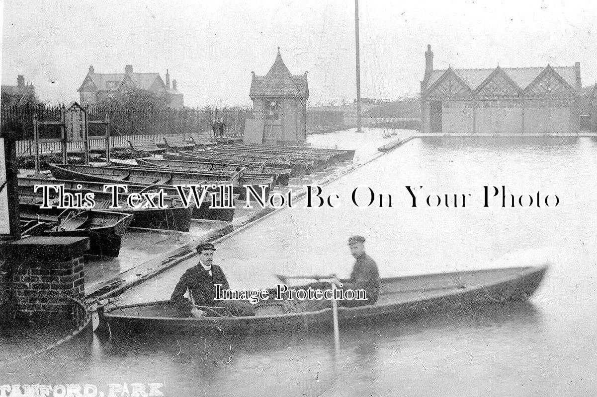 LA 1886 - Boating Lake, Stamford Park, Ashton Under Lyne, Lancashire c1904