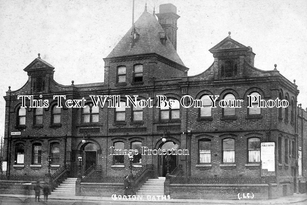 LA 1895 - The Baths At Gorton, Manchester, Lancashire c1910