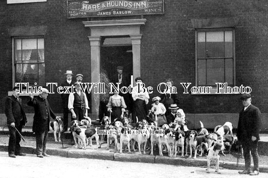 LA 1903 - Hare & Hounds Inn, Rochdale, Lancashire c1906