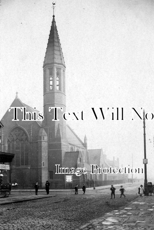 LA 1913 - St James Church, Princess Road, Moss Side, Manchester, Lancashire