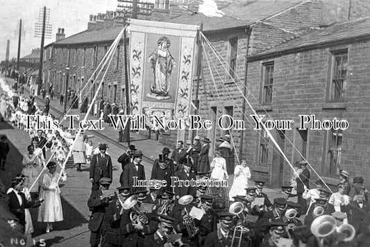 LA 1931 - St Marys R C Band, Peace March, Haslingden, Lancashire 1919