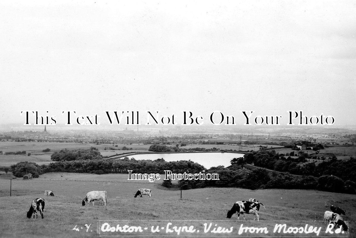 LA 1935 - Knott Hill Reservoir From Mossley Road, Ashton Under Lyne, Lancashire