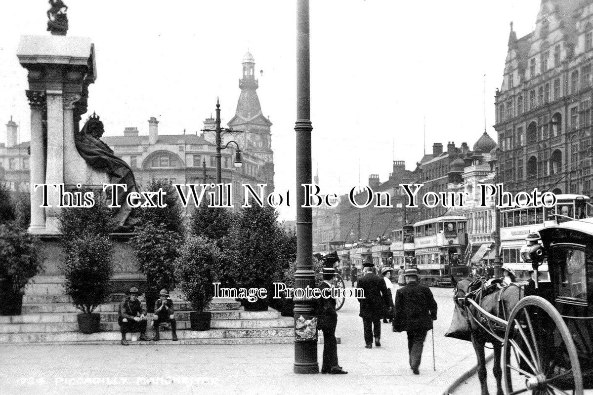 LA 1963 - Piccadilly Gardens, Manchester, Lancashire c1922