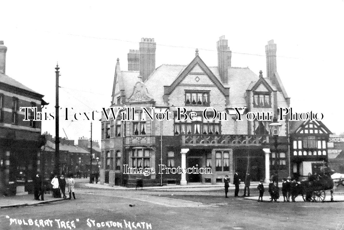 LA 1989 - Mulberry Tree Pub, Stockton Heath, Warrington, Lancashire c1907