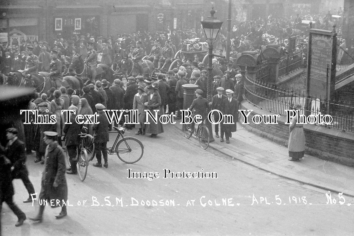 LA 2083 - Soldiers Funeral, BSM Doodson, Colne, Lancashire 1918