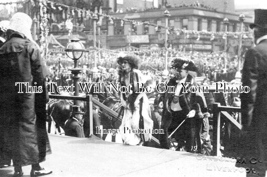 LA 2118 - Visit Of King George VI, St Georges Hall, Liverpool, Lancashire 1913