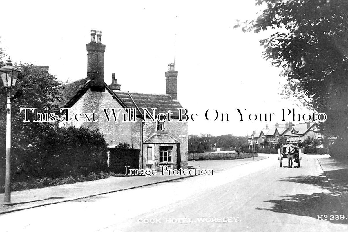 LA 2229 - The Cock Hotel, Worsley, Salford, Manchester, Lancashire c1927