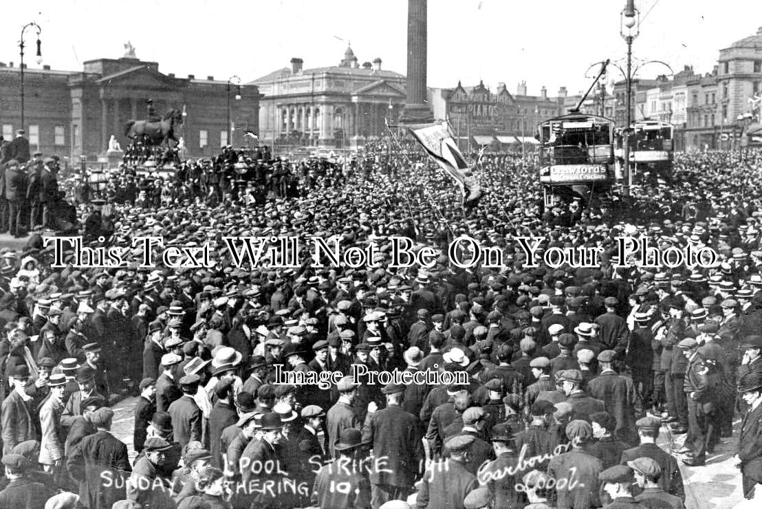 LA 2279 - Sunday Gathering, Liverpool Strike, Lancashire 1911