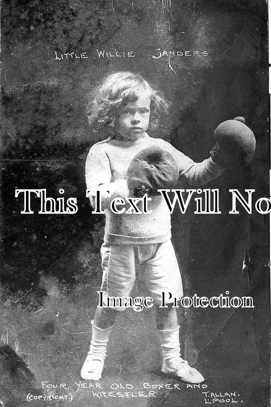 LA 23 - Little Willie Sanders, Four Year Old Boxer, Liverpool, Lancashire