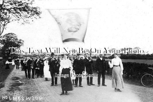 LA 2359 - Procession & BRass Band, Holmeswood, Lancashire c1906