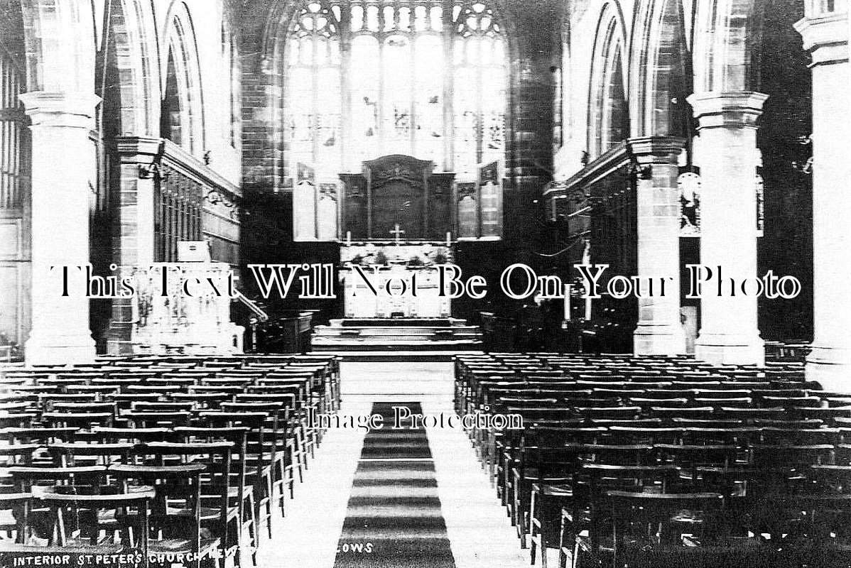 LA 237 - Interior St Peter's Church, Newton Le Willows, Lancashire c1920s