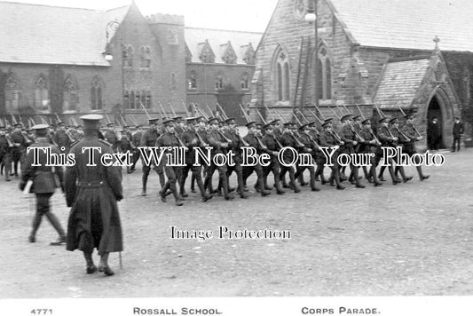 LA 2418 - Corps Parade, Rossall School, Lancashire