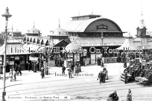 LA 2433 - Entrance To Blackpool North Pier, Lancashire