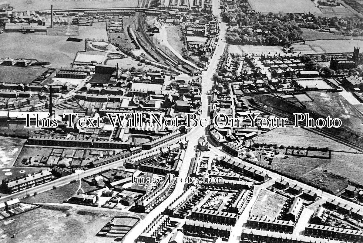LA 2437 - General View Of Whitefield From The Air, Manchester, Lancashire