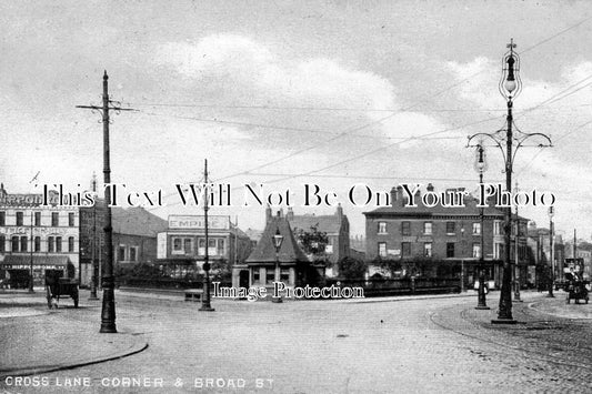LA 245 - Cross Lane Corner & Broad Street, Salford, Lancashire c1907