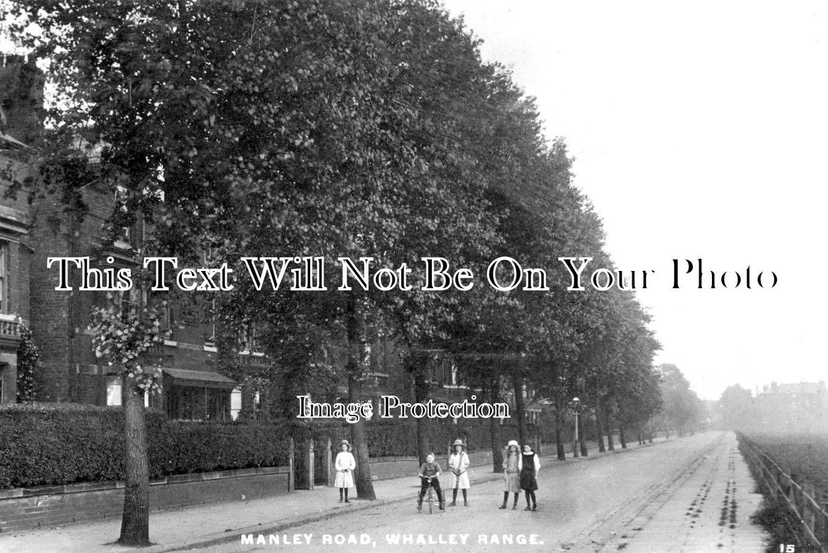 LA 2494 - Manley Road, Whalley Range, Manchester, Lancashire c1915