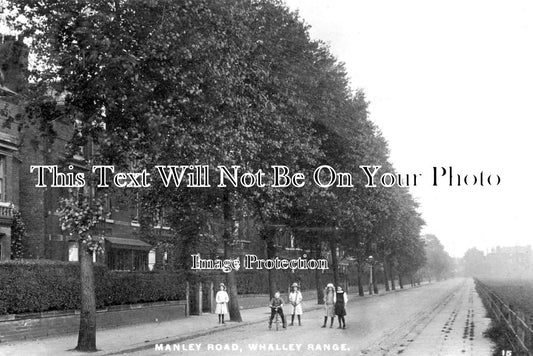 LA 2494 - Manley Road, Whalley Range, Manchester, Lancashire c1915