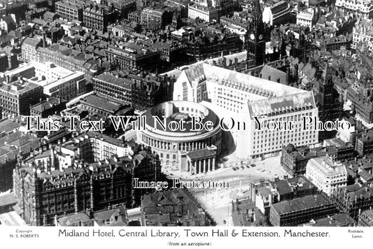 LA 2496 - Midland Hotel, Library, Town Hall, Manchester, Lancashire