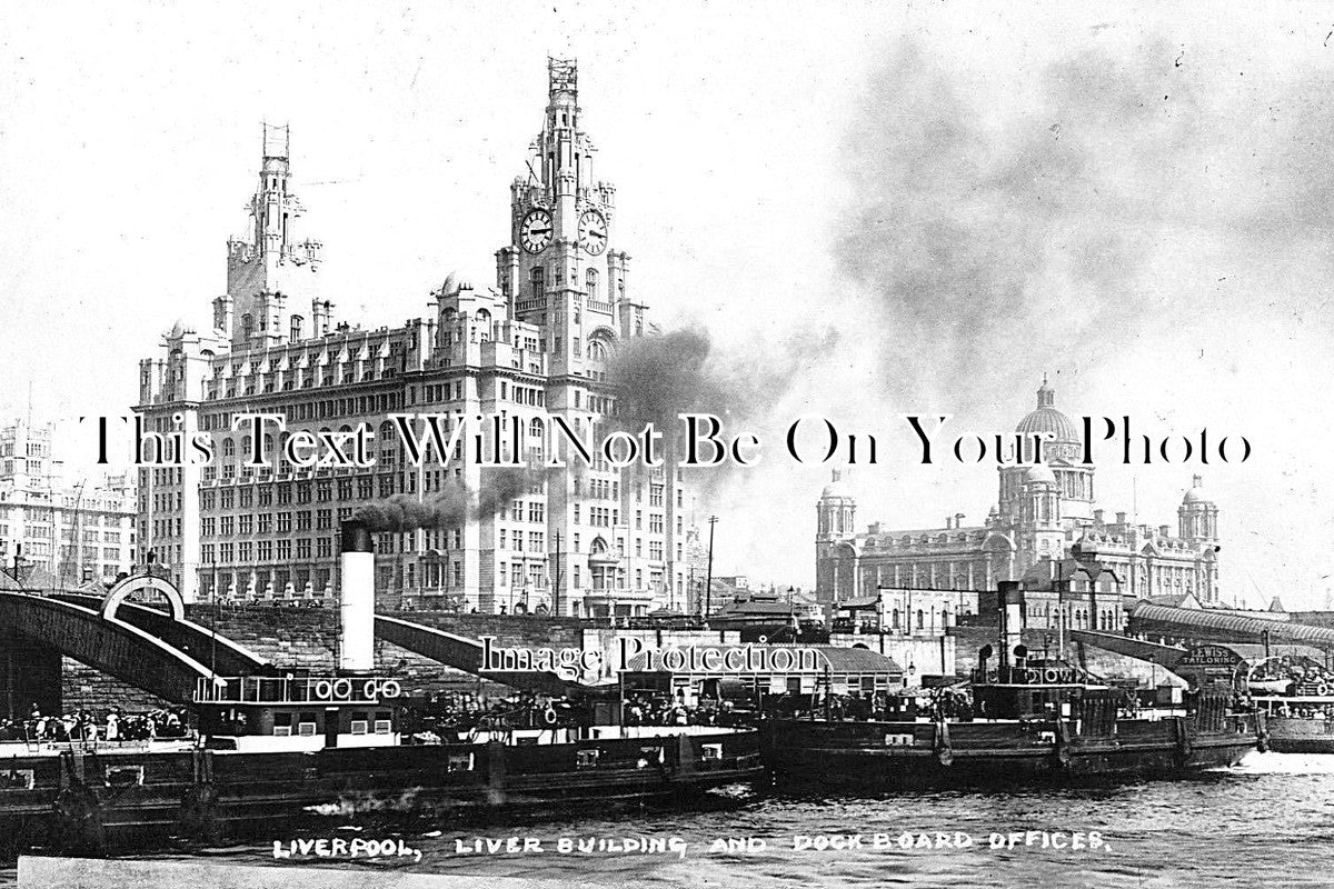 LA 2498 - Liver Building, Liverpool, Lancashire c1911