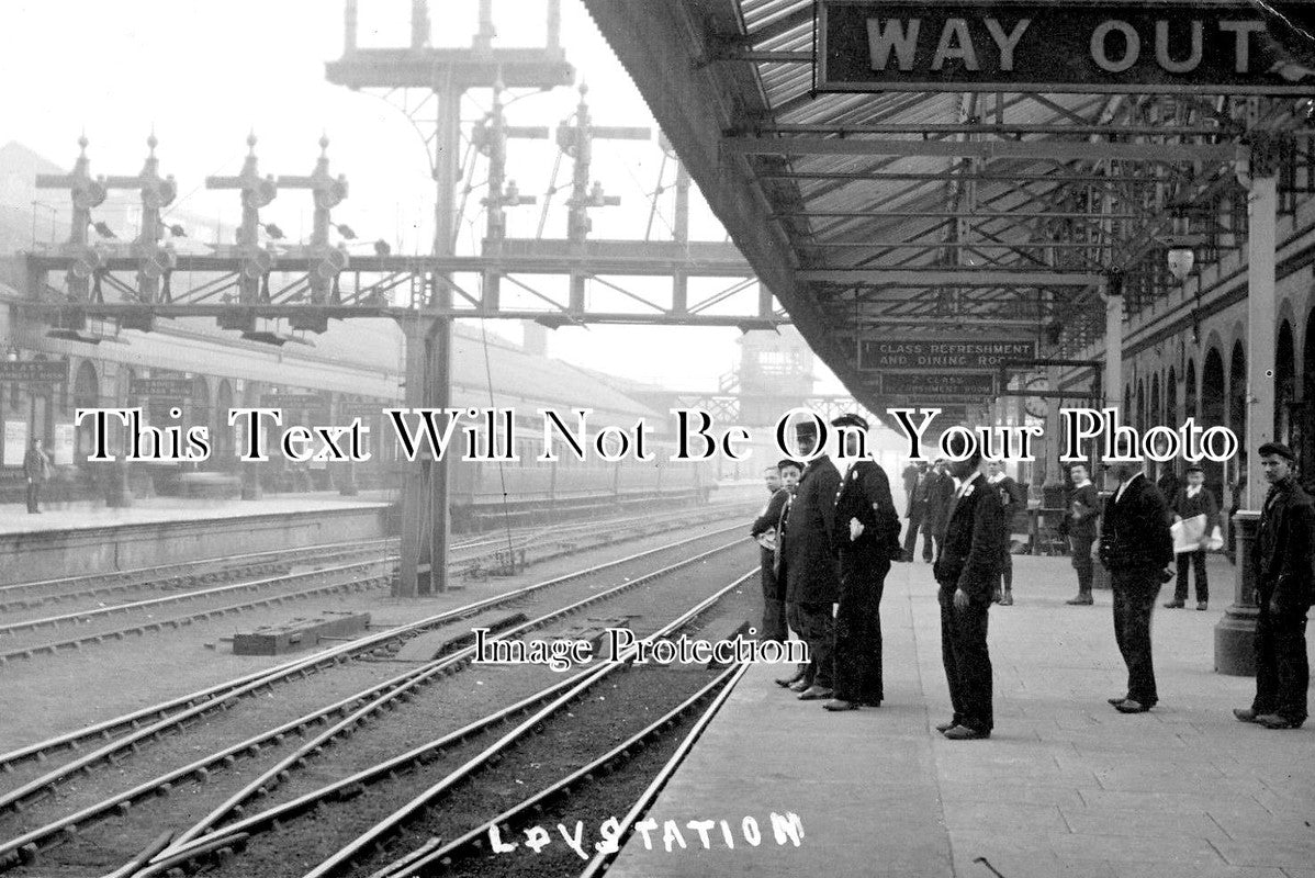 LA 2519 - LPY Railway Station, Liverpool, South Parkway, Lancashire c1906