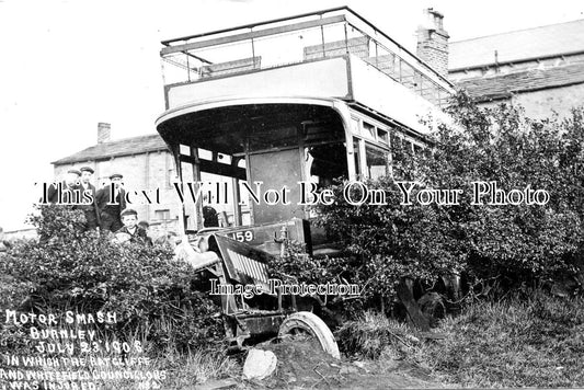 LA 2522 - Burnley Motor Smash, Lancashire 1908